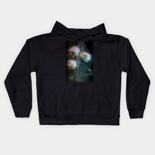 Iridescent pastel roses Kids Hoodie